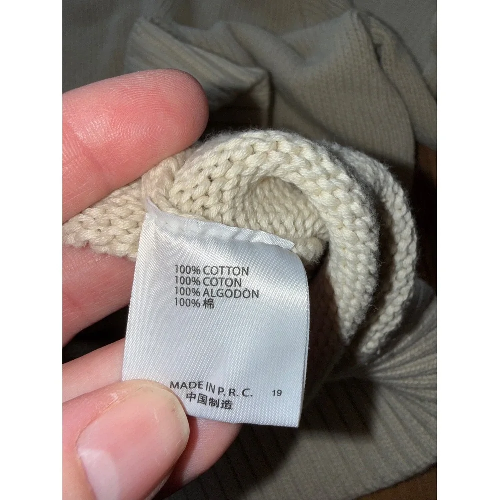 Brandy Melville Sweater Womens One Size Creak 100% Cotton Knit Crewneck classic‎